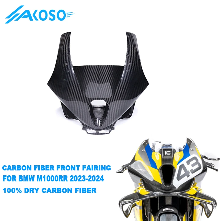 

Carbon Fiber M1000RR Racing Fairings Motorcycle Front Upper Fairing for BMW M1000RR Racing 2023 2024