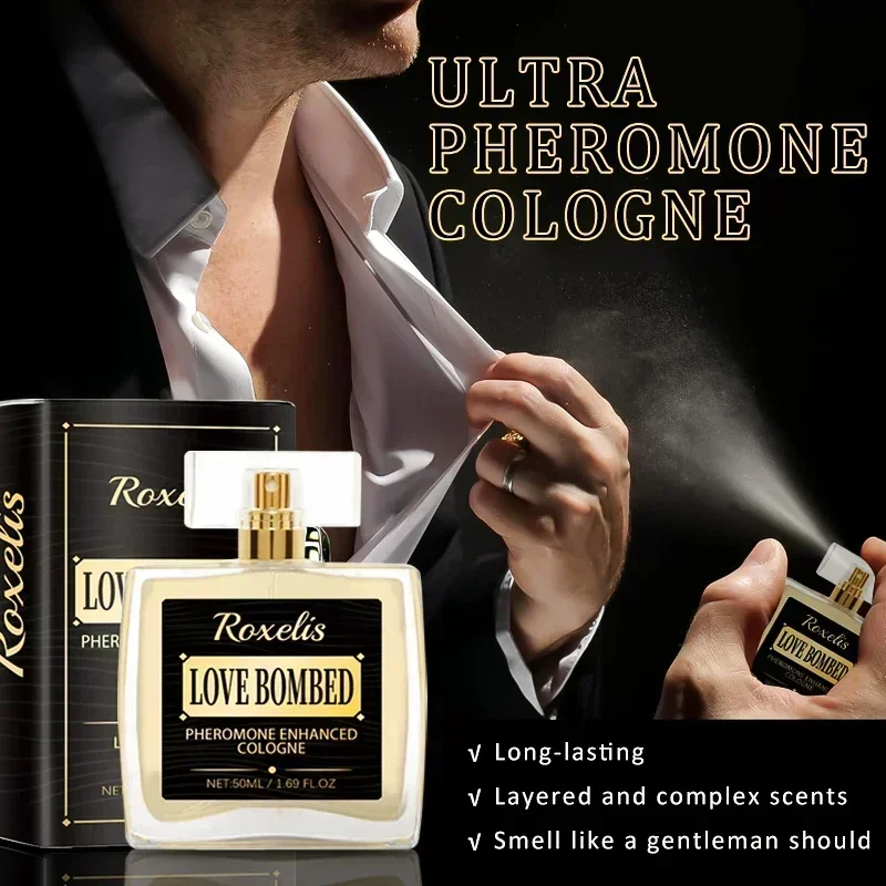 50ml Perfumes Originales Para Hombre High Quality Bold Attraction Confidence Infused Long Lasting Pheromones Scent Spray