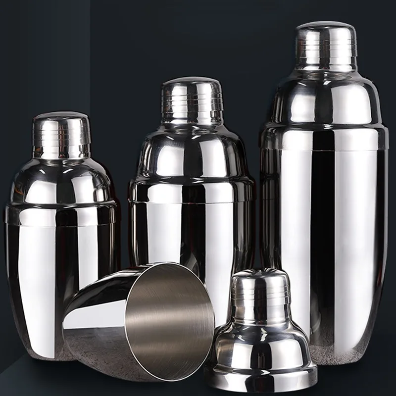 1pc Shaker Cup Handmade Lemon Tea Special Cup Three-stage Stainless Steel Cocktail Shaker Pot Shaker