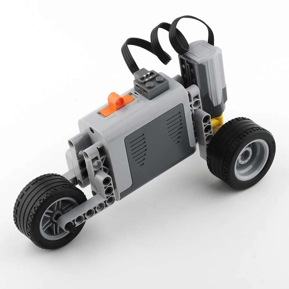 5M-C fai da te Robot Car Blocks triciclo Set MOC Power funzioni compatibili con Legoeds M-Motor AA Battery Box 8881 8883