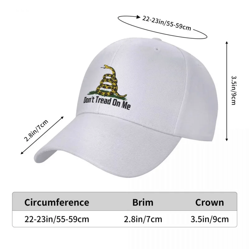 Бейсболка Gadsden для мужчин и женщин, модная бейсболка с регулируемым размером, с рисунком погремушки, для выступлений