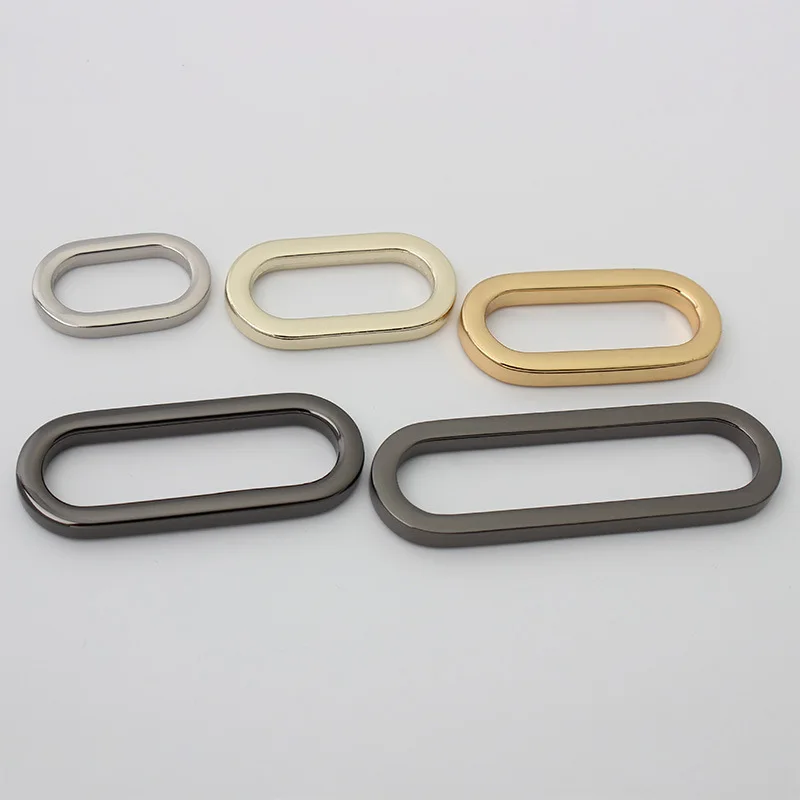 

20-50mm Metal Buckles Adjustable Belt Buckle Oval Rings Webbing Strap for Garment Shoes Dog Collar DIY Bags Accessories