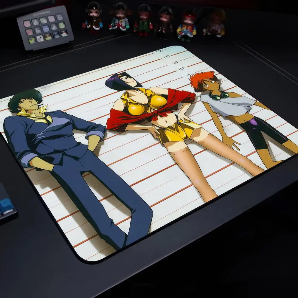 C-Cowboy Bebop Mouse Pad Gaming Laptops Keyboard Mat Deskmat Pc Accessories Desk Protector Mousepad Gamer Mats Anime Mause Pads