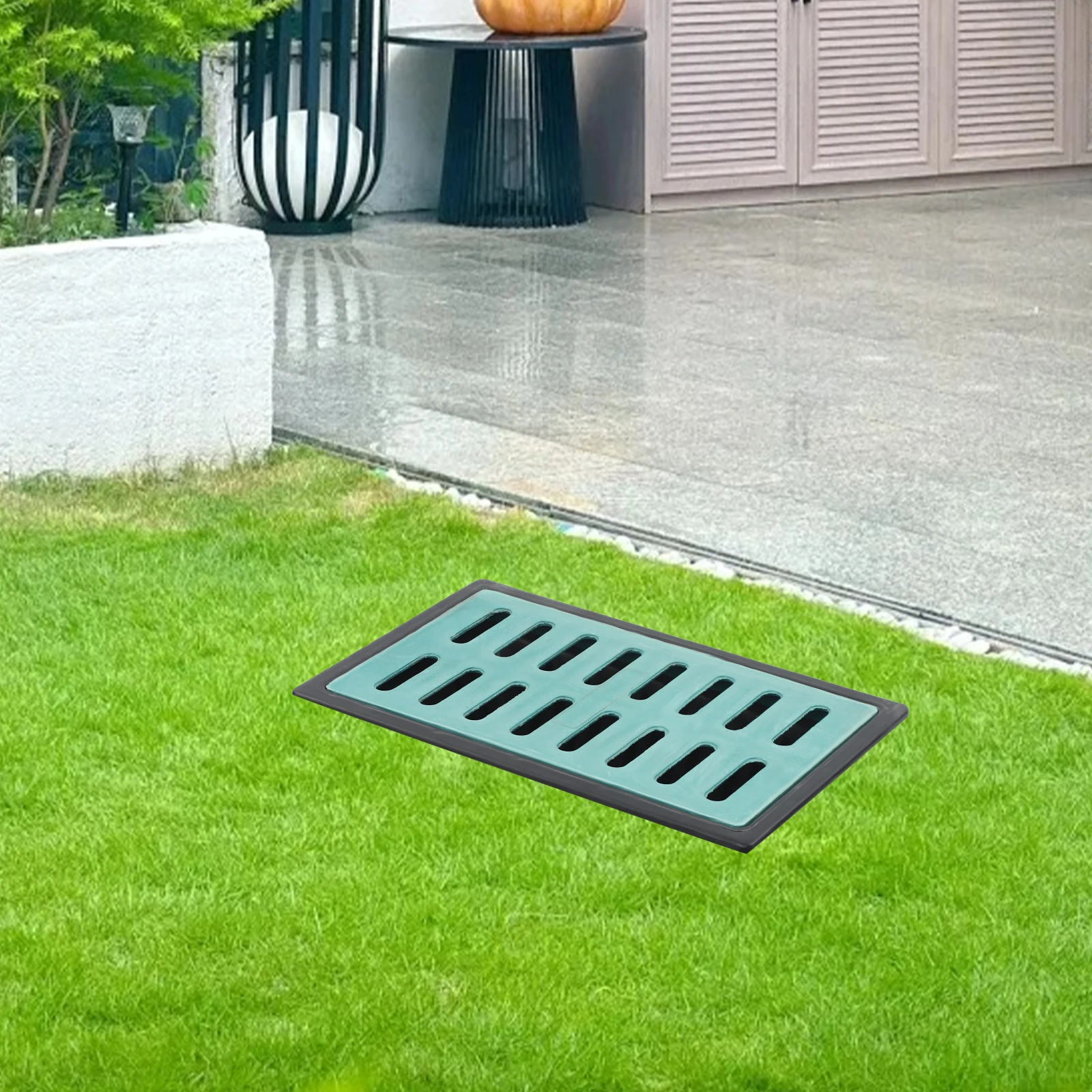 

Catch Basin with Grate Large Catch Basin for Drainage Catch Basin for Yard Downspout Lawn Municipal Pipeline