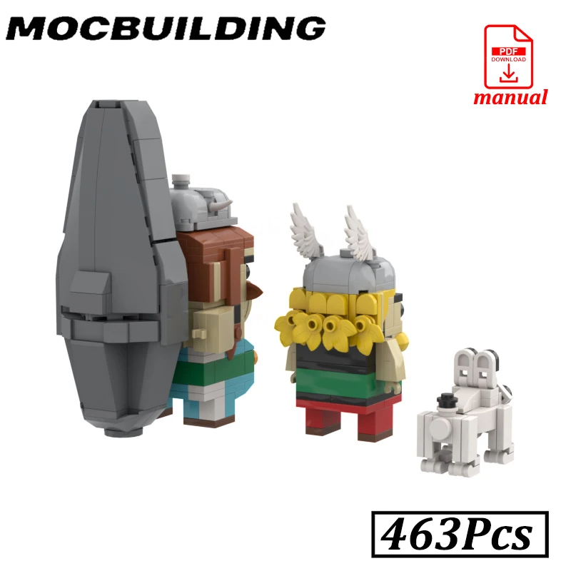 Gauled Warrior Bricks Model Puppy Blocks MOCBUILDING Brave Bricks Dogmatixed Construction Toys Gift
