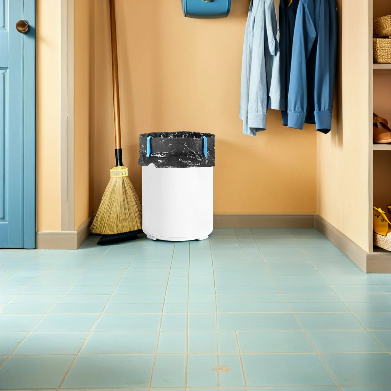 

100pcs Trash Bag Clips Plastic Garbage Bin Bag Retainers Strong Hold Anti-Slip For Kitchen Bathroom Office Home Waste Basket