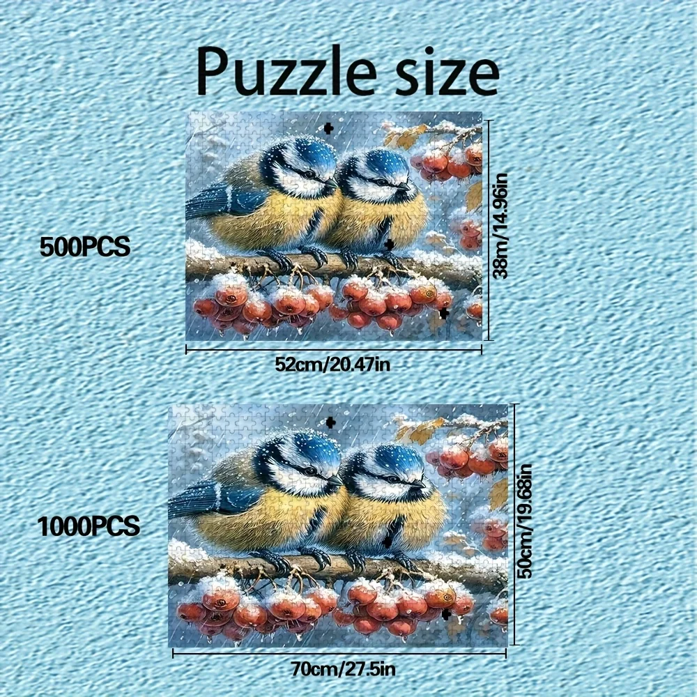 500/1000 elementów Wysokiej Jakości Puzzle dla Dorosłych |   Zabawna gra rodzinna redukująca stres, idealna na urodziny, Boże Narodzenie, Halloween i jako prezent.