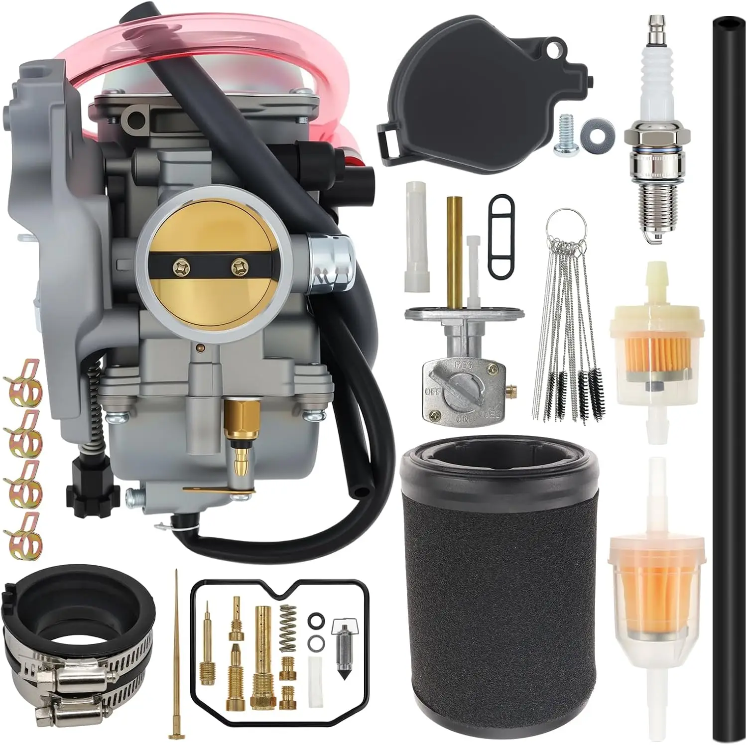 KVF360 Carburetor Fits for 2003-2013 Kawasaki Prairie 360 KVF 360 KVF360A KVF360B KVF360C 2x4 4x4 ATV Carb, Replace 15003-1686