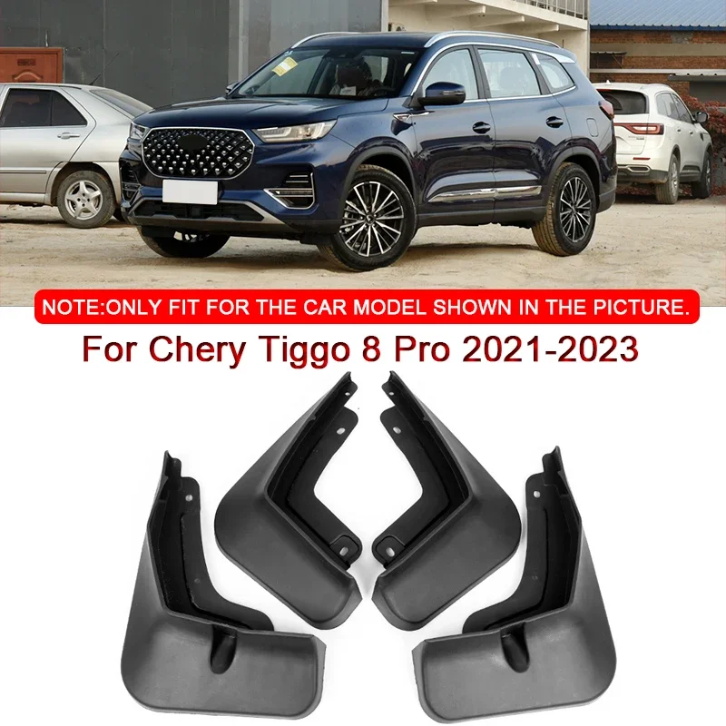 

Car Styling For Chery Tiggo 8 Pro 2021-2023 ABS Car Mud Flaps Splash Guard Mudguards MudFlaps Front Rear Fender Auto Accessories