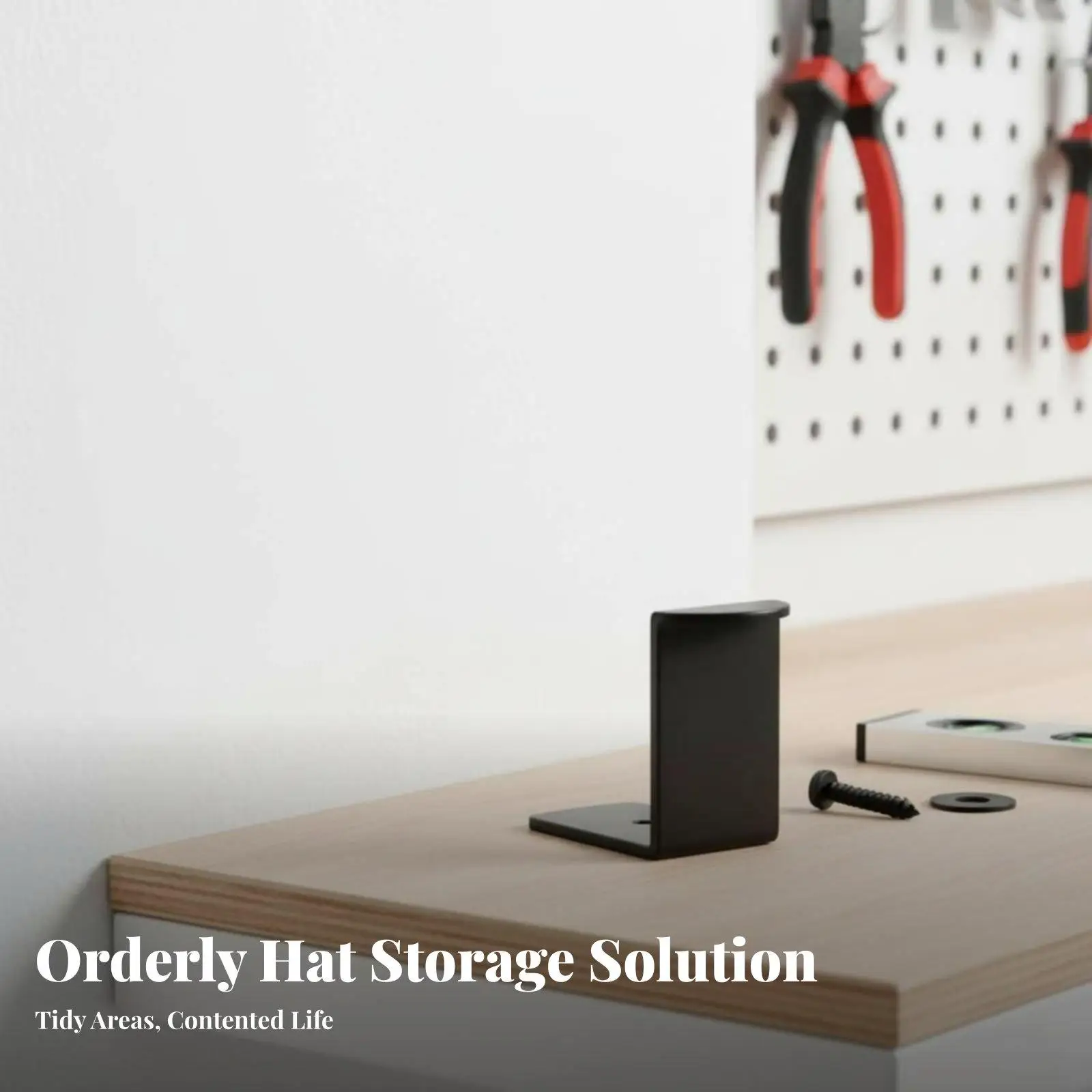 Wall Hanging Hat Rack Hook for Cowboy Hats Baseball Caps and Scarves Minimalist Design with Adhesive Tape and Screw for Closet