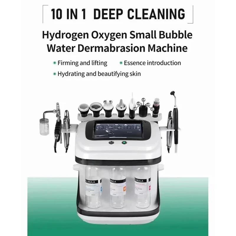 

professional 10 in 1 Dermabrasion Hydrofacial Machine Water Aqua Peeling bubble machine Skin Cleansing for Beauty Salon 2024