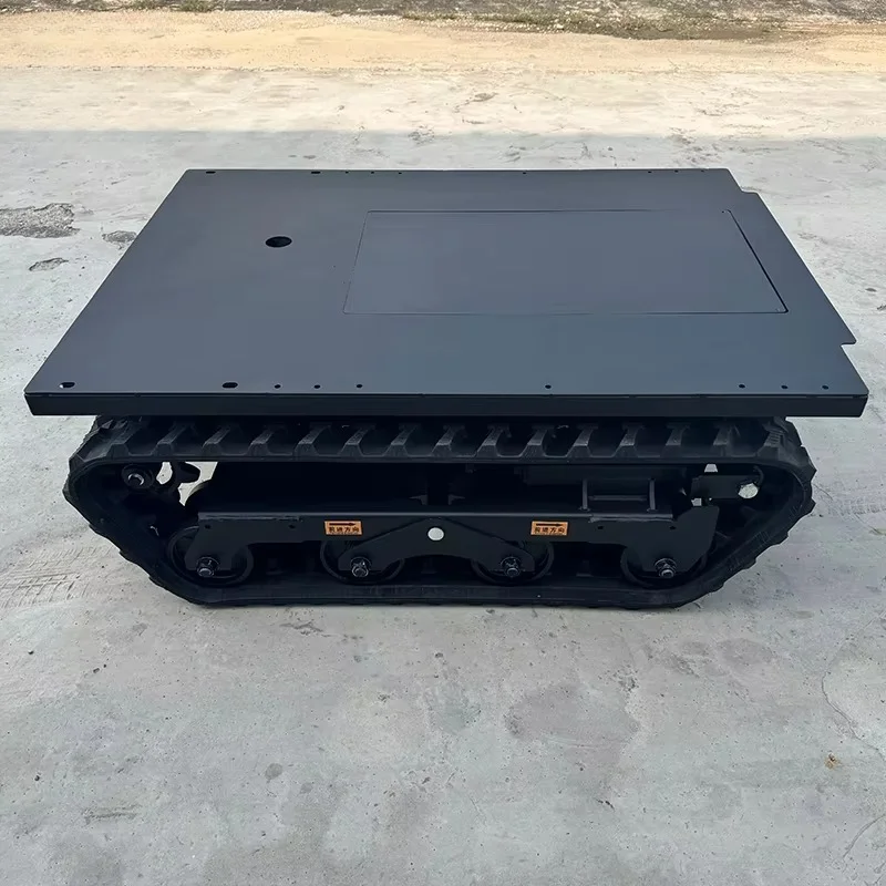 Track chassis customizable rubber electric drive high adaptability design