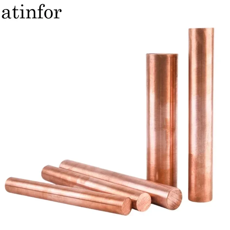 atinfor 1pc 100mm/high-purity oxygen free copper rod/research experiment specific Cu ≥ 99.999