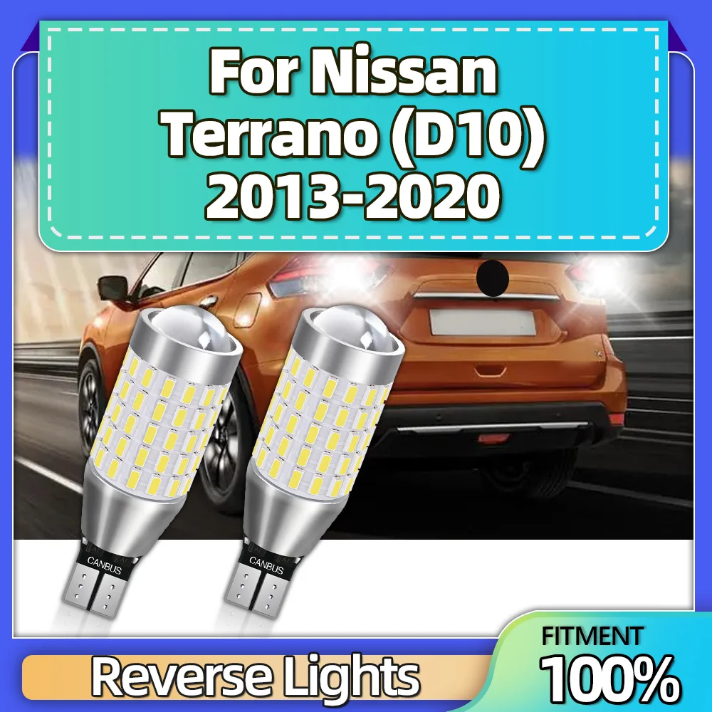 T15 W16W 912 Car Reserve Light Signal Lamp 87SMD LED CSP Chip For Nissan Terrano D10 2013 2014 2015 2016 2017 2018 2019 2020