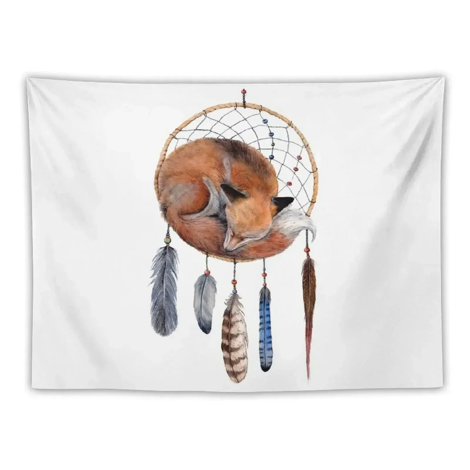 

Fox Dreamcatcher Tapestry Aesthetic Home Decor Bedroom Decoration Tapestry