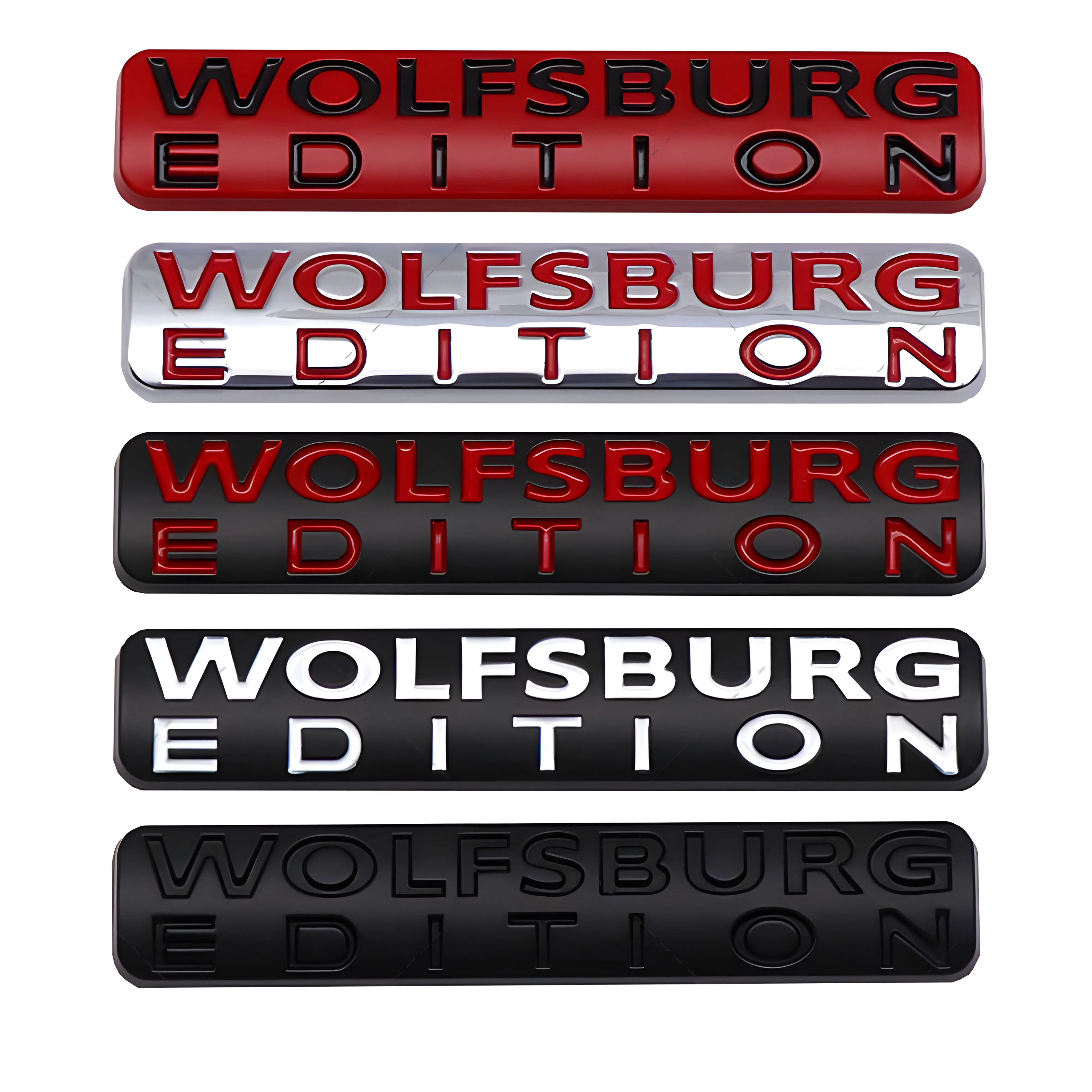 

10 шт. 3D металлический WOLFSBURG выпуск, декоративная наклейка на автомобиль, задний багажник автомобиля, боковая наклейка на переднюю дверь