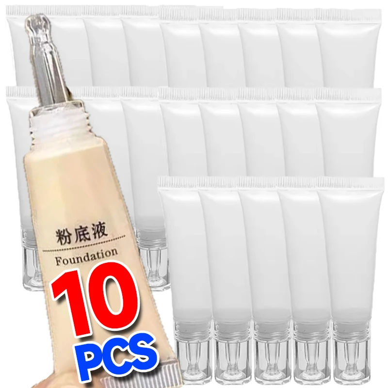 Mini contagocce riutilizzabili contenitori cosmetici per fondotinta liquido da viaggio crema bottiglia portatile vuota in plastica trasparente