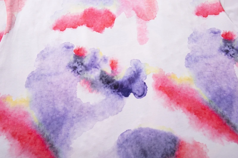 Hip-Hop Aquarell Tie-Dye Grafik-T-Shirt mit Strass-Astronauten-Totenkopf-Print Lässiges T-Shirt Original Herren-T-Shirts Sommer Y2k Kleidung – Detail 11