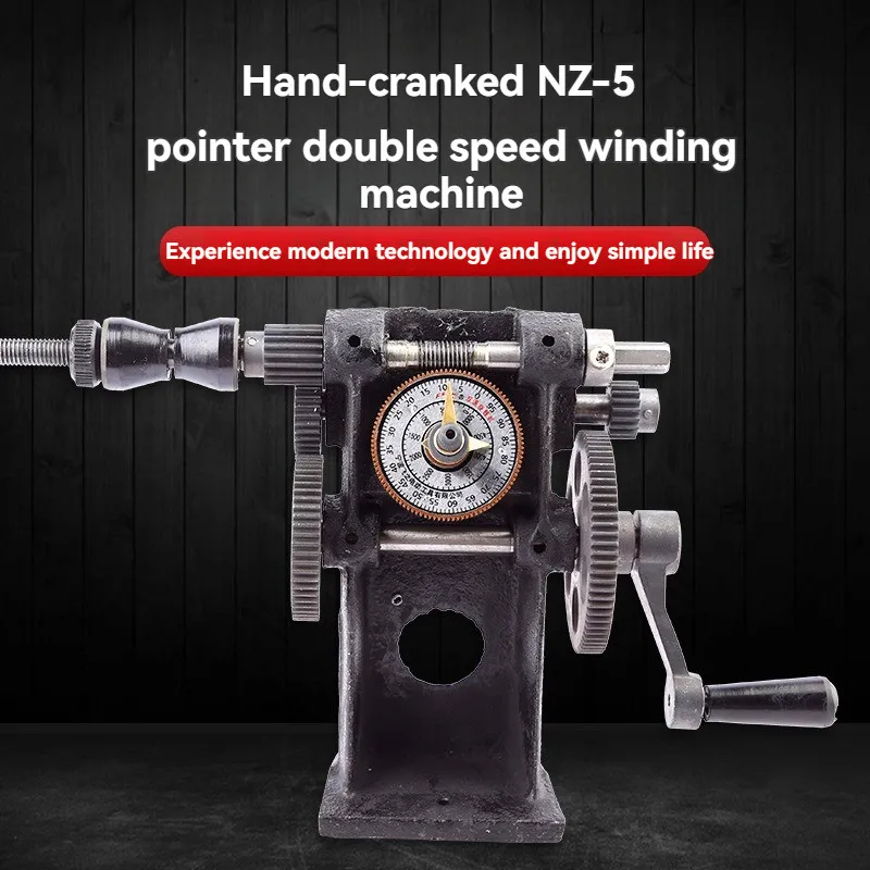 NZ-1 NZ-5 precision engineering hand cranked small winding machine coil jumping mechanical counting winding tool