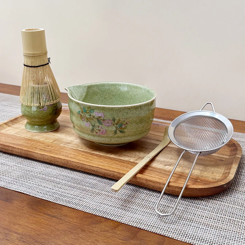 

Набор узоров сакуры, японский матча, 5 шт., керамическая чаша, щетка для мытья чая, инструменты для подарка, коллекция для церемонии любовника