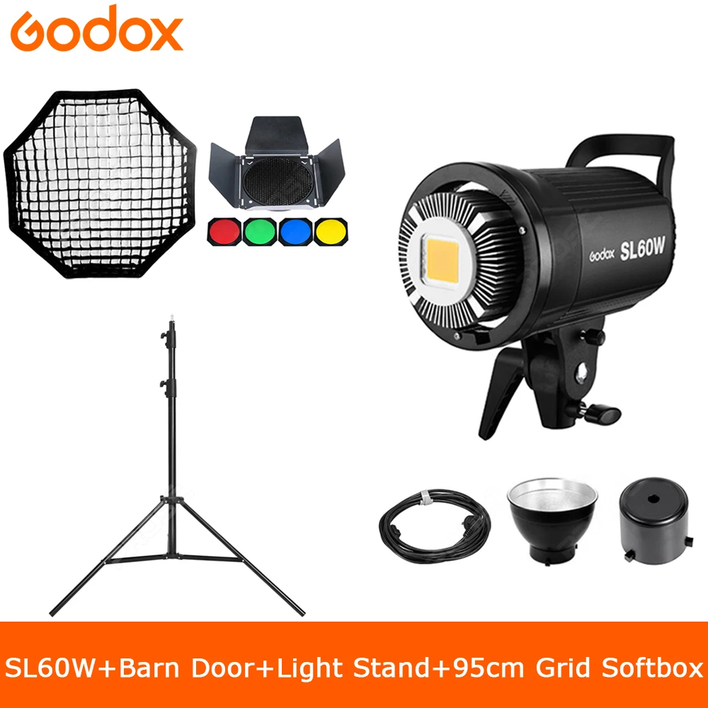 Godox LED Video Light SL-60W SL60W 5600K White Version Video Light