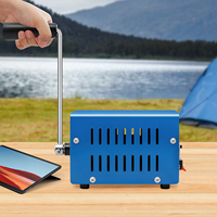 20W Manual Hand Crank Generator Portable Emergency Power Supply for Outdoor Camping, Phone Charging and Emergency Power