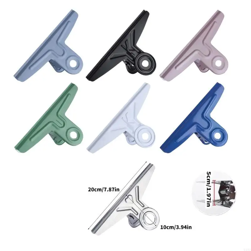 Y98a clipe papel 20cm/7,87 polegadas comprimento aço inoxidável clipe papel grampo imersão