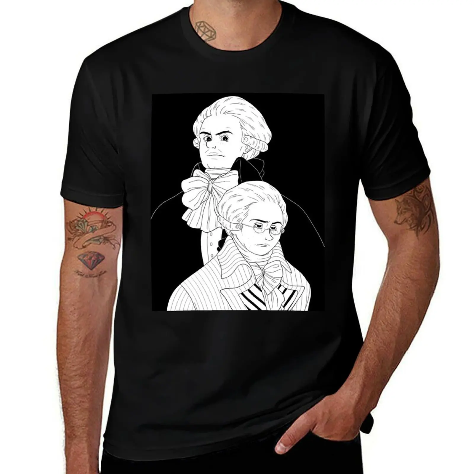

Robespierre & Danton T-Shirt essential t shirt t shirts cotton 100% funny t shirts man T-Shirt