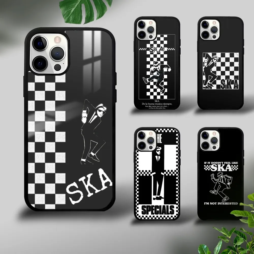 

Music SKA Phone Case For iPhone 16 15 14 13 12 11 Pro Xs Max Mini Plus Celulares Hard Cover Shockproof Funda
