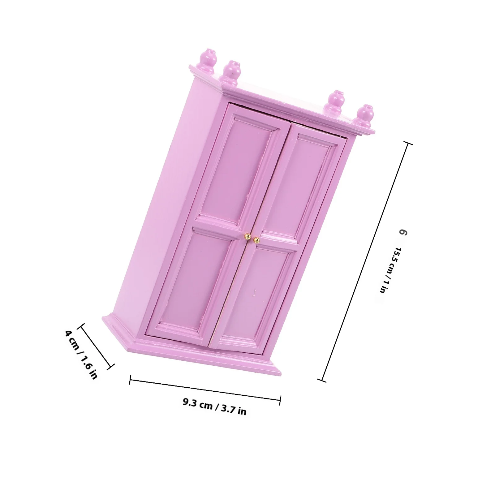 Mini garde-robe en bois pour maison de poupée, échelle 1:12, décoration pour chambre à coucher, salle à manger, petite maison, meubles, accessoires de décoration