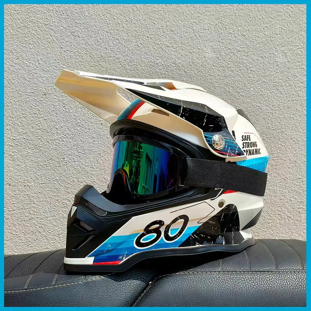 DOT Adulto Mujer Hombres Full FaceOff Casco de carretera motocicletas Kask Cross Downhill Soporte Casco Racing motocicleta clásica Original