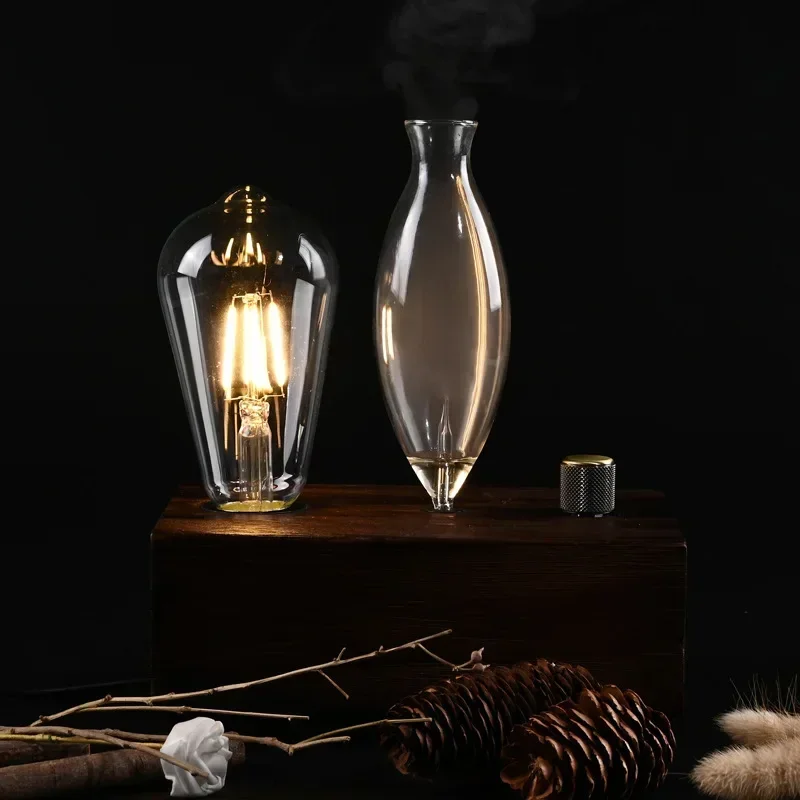 20ml Waterless Essential Oil Pure Diffuser Nebulizer Rechargeable Aromatherapy Diffuser Electric Wood Glass Aroma Oil Diffusers