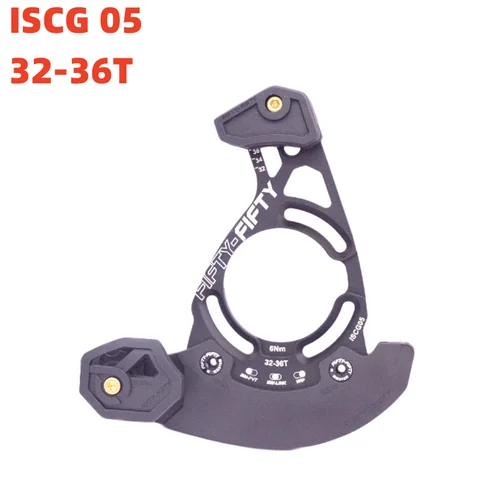 FIFTY-FIFTY DH Racing 1X Series Guía de cadena de bicicleta MTB Cadena de guía de bicicleta ISCG05 Anillo de cadena 28-34T/30-36T/32-36T/32-38T