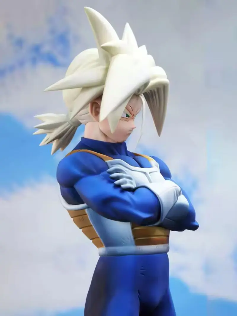 30cm dragon ball z futuro troncos ssj anime estatueta lk modelo estátua de pé ornamento colecionável figura de ação boneca brinquedo presente