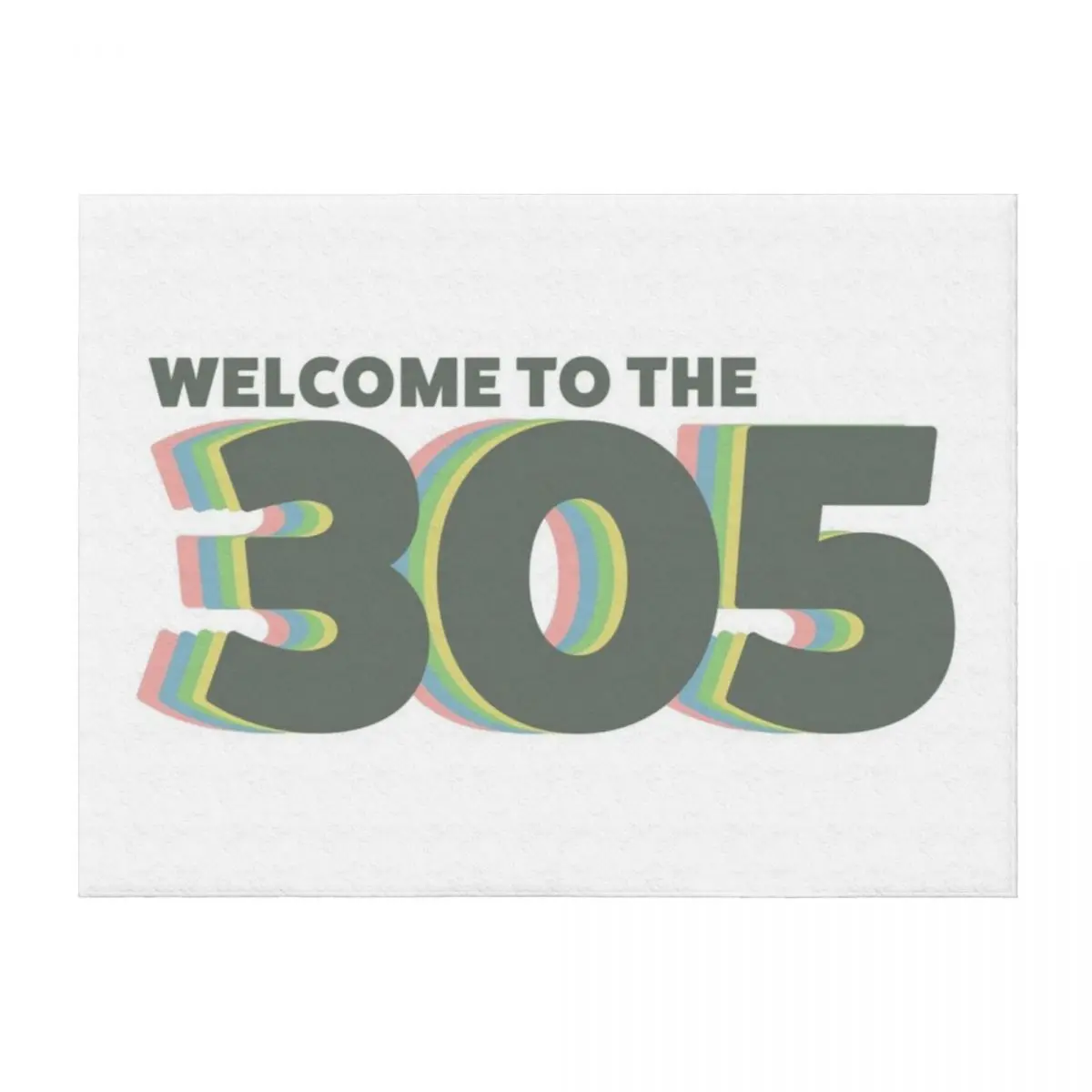 Miami Area Code Throw Blanket halloween manga Decoratives Bed Fashionable Blankets