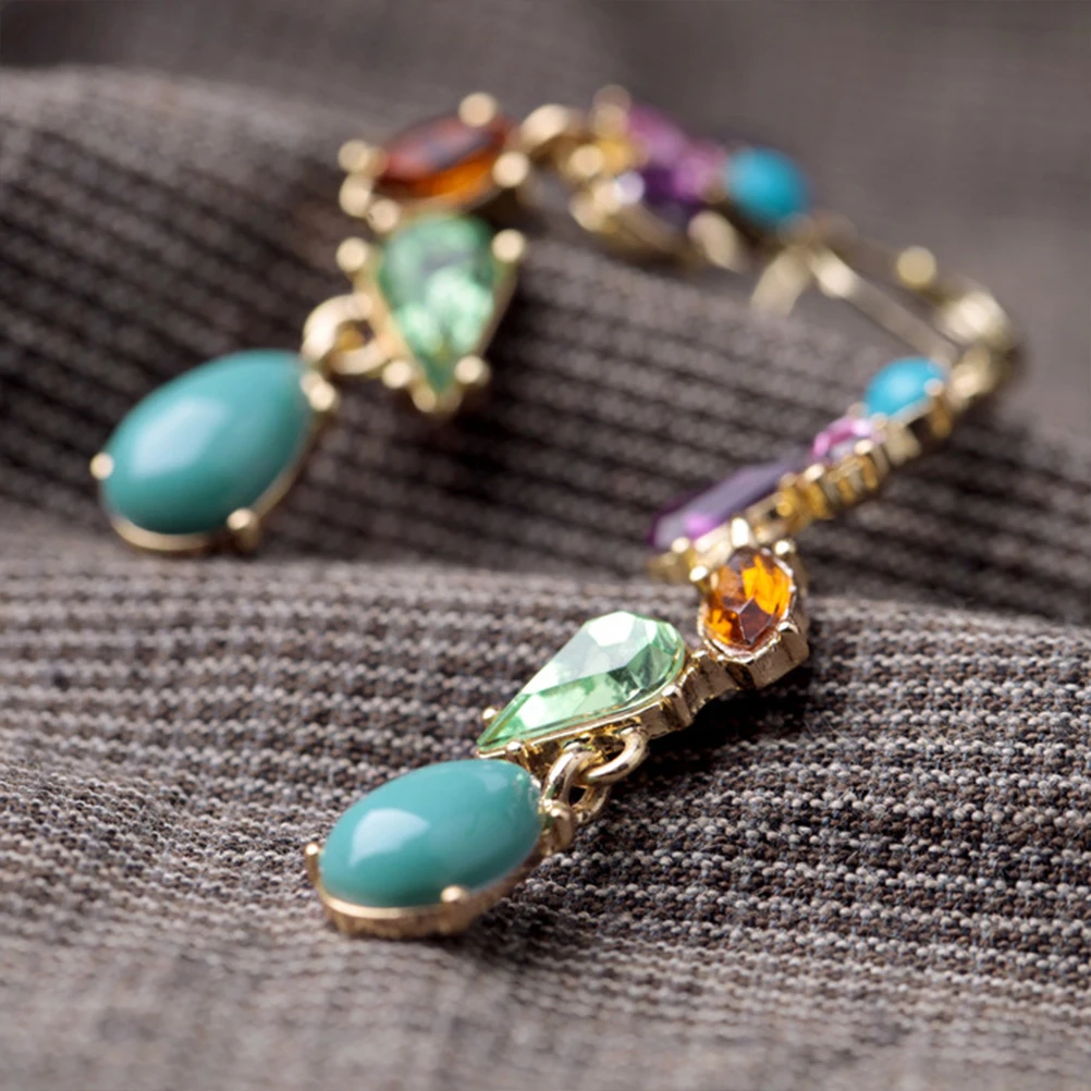

-in Water Drop Earrings Women Alloy Waterdrop Jewel Gift Dangle Miss