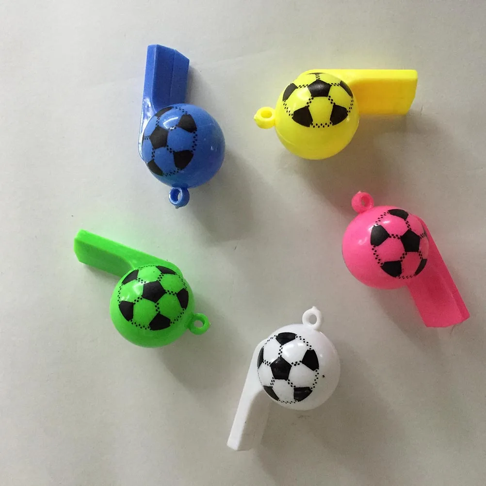 

25Pcs Plastic Football Referee Whistle Kids Cheerleading Party Outdoor Sports Game Entertainment Plastic Whistle