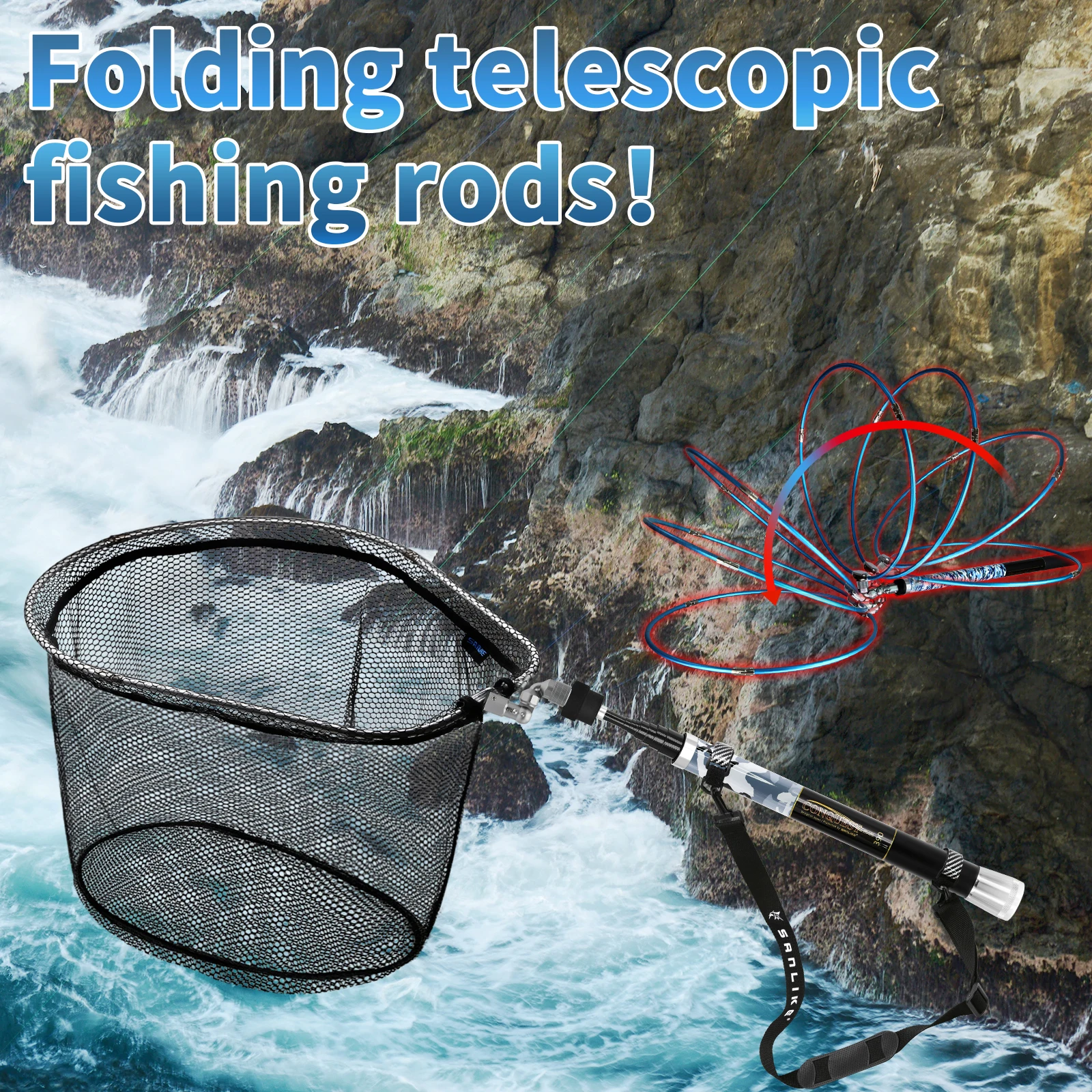 SANLIKE Rete da pesca Manico i - Fish Net Handle recensione e prezzo