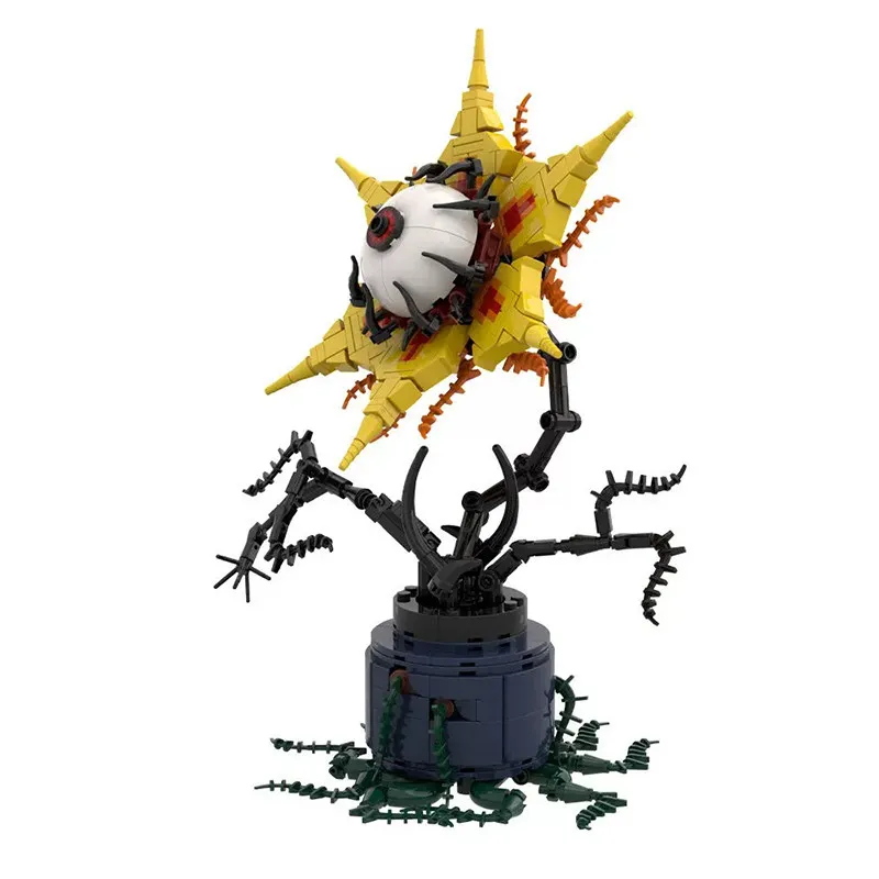 Halloween MOC Bausteine Kreatives Selbstbau-Set Krähenkopf-Skelett-Rosenblumen-Spielzeugmodell Geschenk Dekoration Ornament – Detail 34