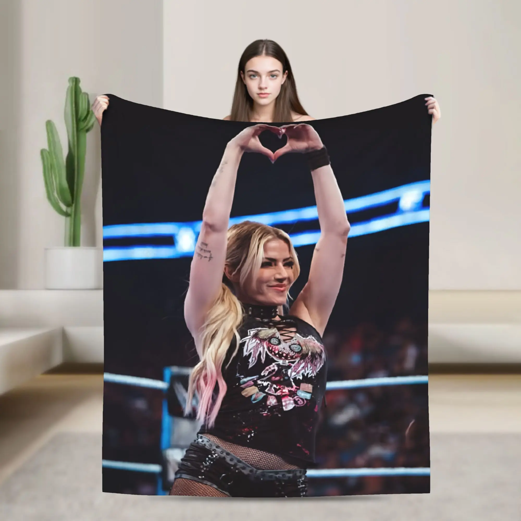 A-Alexa Bliss Blanket Multiple Sizes Soft and Lightweight Wrestler  Throw Blankets for Couch Sofa and Bed