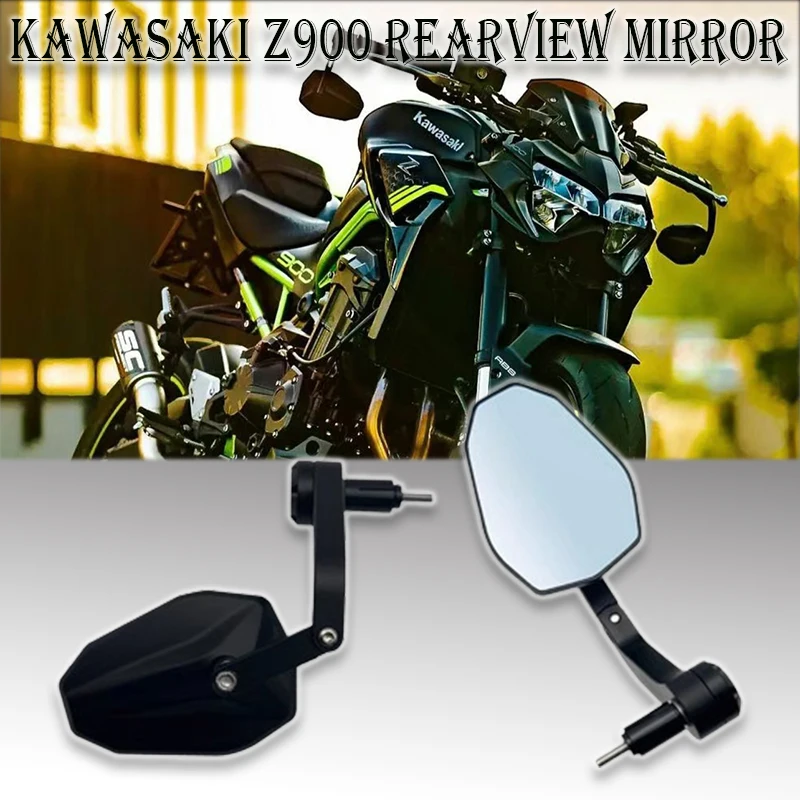 New Z900 Rearview Mirror For Motorcycle Kawasaki Z800 Z900 Z1000 ZH2 Z1000R Z400 CNC Aluminum Side Handlebar Folding Mirrors