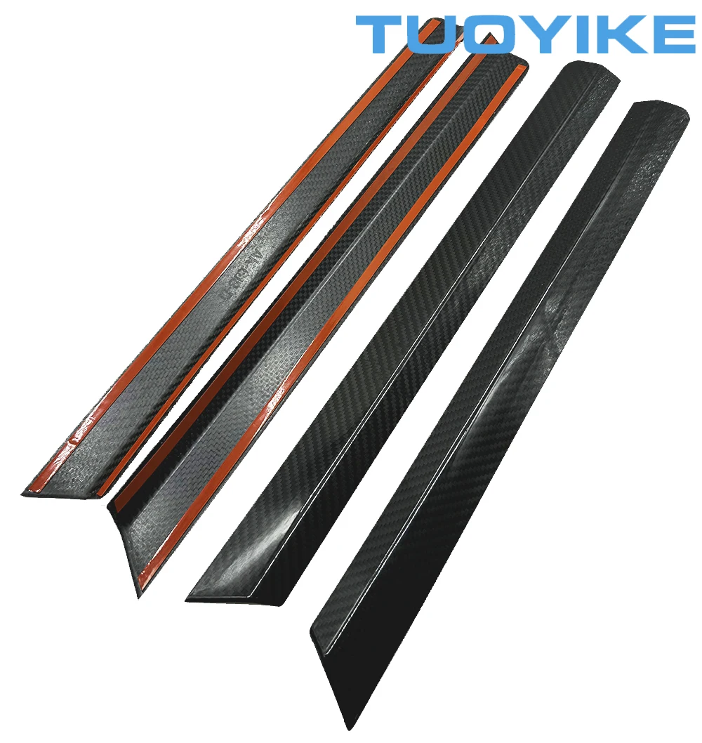 LHD Real Dry Carbon Fiber Dashboard Central Console Gear Shift Trim Interior Door Panel Cover For Porsche Cayenne 958 2011-2017