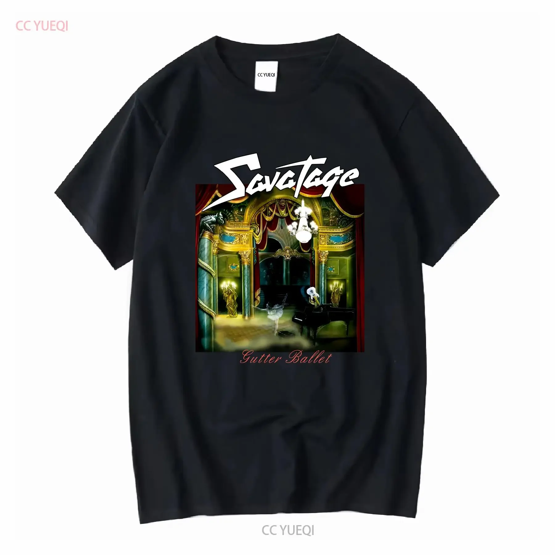 SAVATAGE GUTTER BALLET NEW BLACK T SHIRT Men S 2345XL vintage Washed Breathable Stylish fashion Soft streetwear Versatile