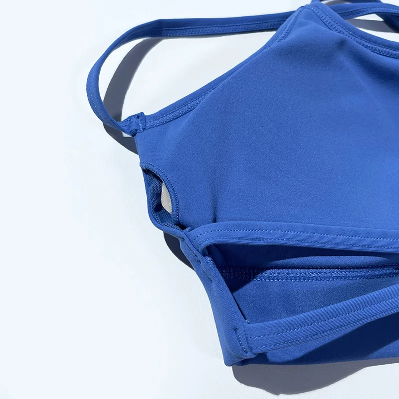 Nahtlose weibliche Unterwäsche U-Ausschnitt Hals offener Rücken Yoga-BH Sport Push-up sexy BHs Fitness studio Laufen Frauen Crop Tops