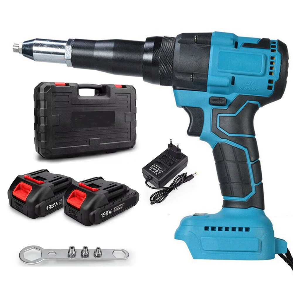 720W 20000N Borstelloze Elektrische Klinknagel Pistool Power Tool Draadloze Klinknagel Moer Pistool Auto Klinken Voor Makita 18V batterij Pin - afbeelding 2