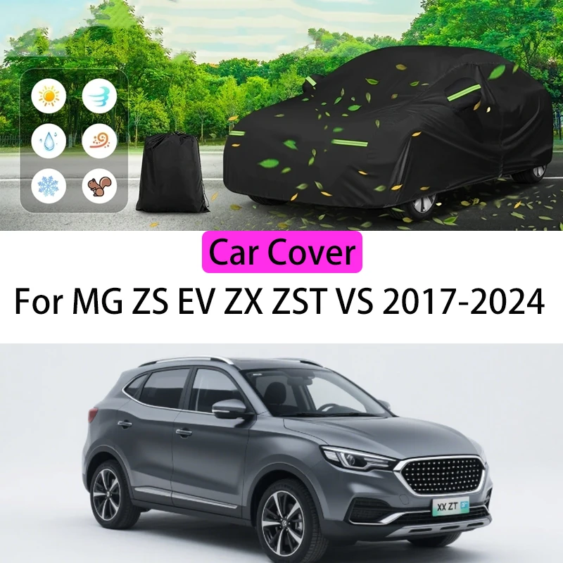 

For MG ZS EV ZX ZST VS 2017-2024 Car Cover Protection Sunscreen Heat Insulation Dust Resistant Scratch Car Exterior Accessories