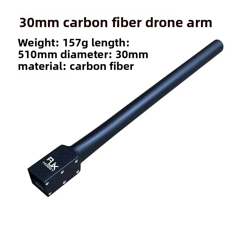 30 mm quadratischer auf Carbon-Rundrohr-Adapter, passend für DIY-Drohnen-Roboterrahmen, kundenspezifische Bau-Hybrid-Armverbindungs-Hardware RJX
