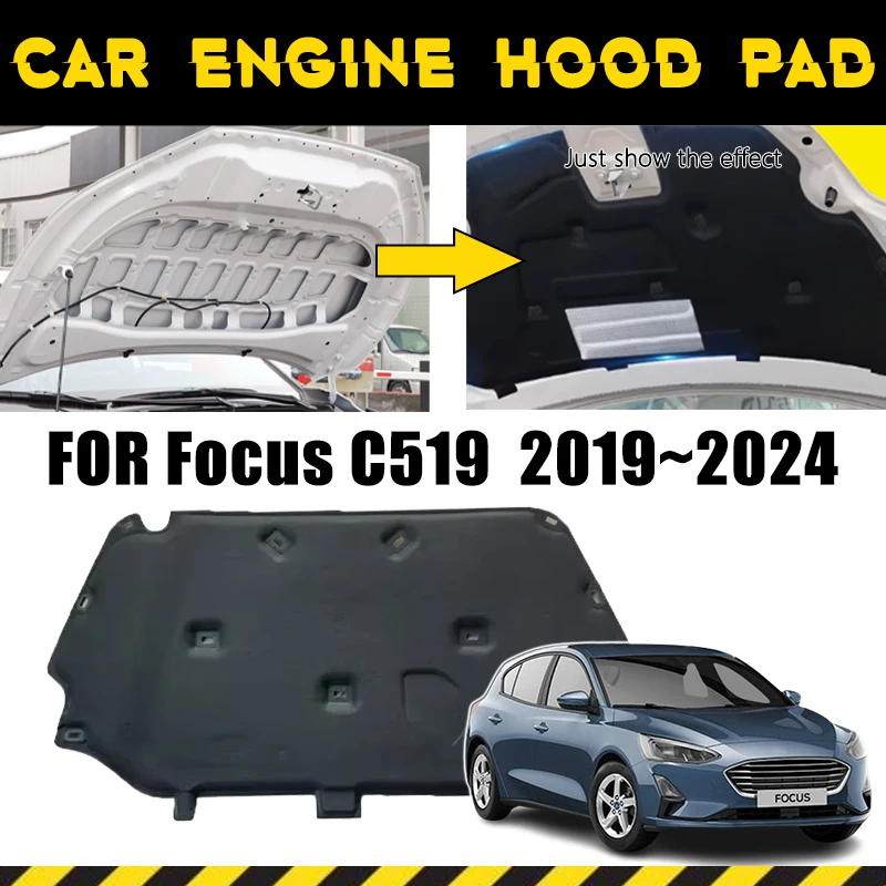 

Car Engine Hood Sound Mats For Ford Focus Accessories C519 SA ST 2019 2020 2021 2022 2023 2024 Front Hood Engine Sound Pad Tools