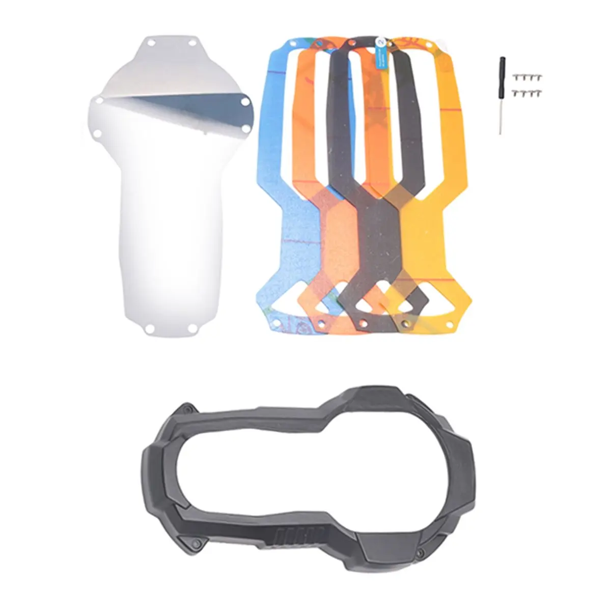 A23Z For R1250GS Adventure R1200GS LC ADV 2013-2023 Motorcycle Headlight Protector Head Lights Guard Cover Grey