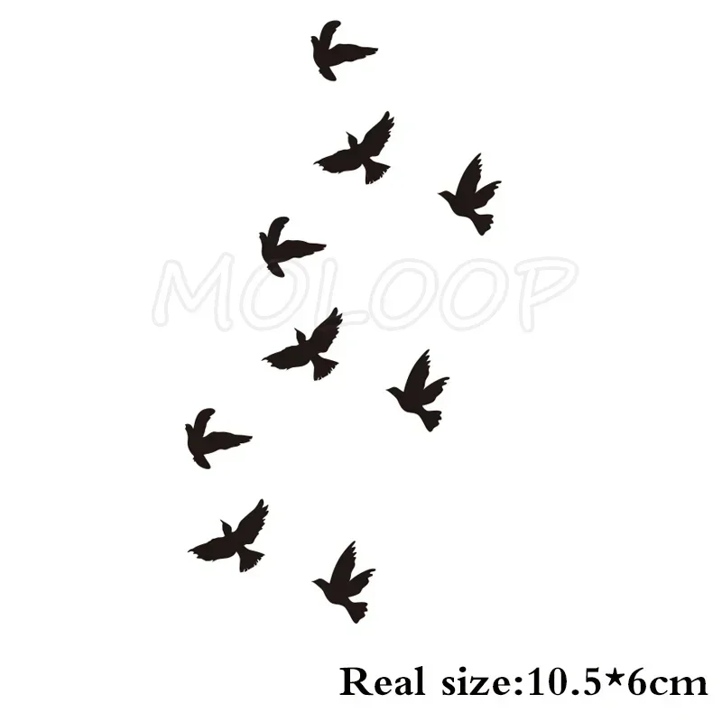 Waterproof Temporary Tattoo Sticker bird animal pattern small Tatoo Stickers Flash Fake Tattoos for girl Men Women kid